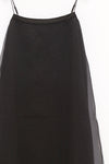 SWAYING 25 Spring and Summer Two-piece Suspender Long Dress SW-SW25SS2L07C2-HEI Black SW25SS2L07C